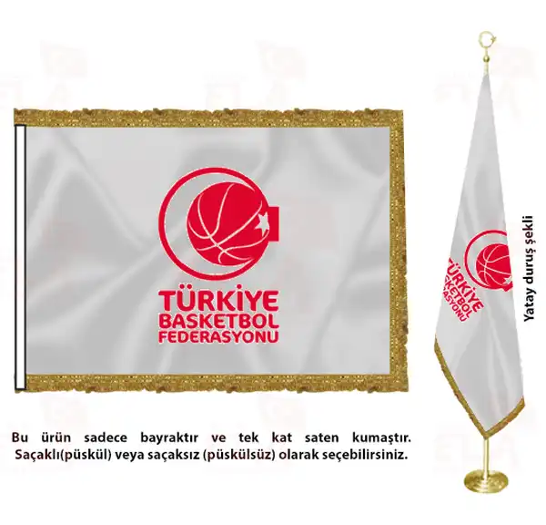 Türkiye Basketbol Federasyonu Saten Makam Flaması