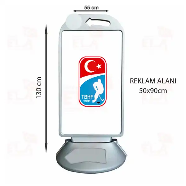 Türkiye Buz Hokeyi Federasyonu Kaldırım Park Büyük Boy Reklam Dubası
