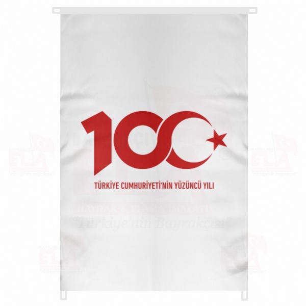 T�rkiye Cumhuriyetinin 100.Y�l� Bina Boyu Bayraklar