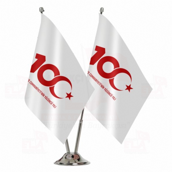 T�rkiye Cumhuriyetinin 100.Y�l� �kili Masa Bayra��
