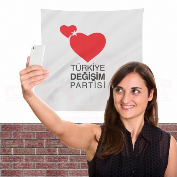 Türkiye Değişim Partisi Bez Arka Plan Manzara