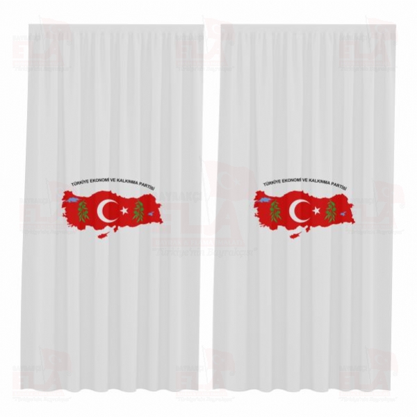 T�rkiye Ekonomi ve Kalk�nma Partisi Bask�l� G�ne�lik Perdeler