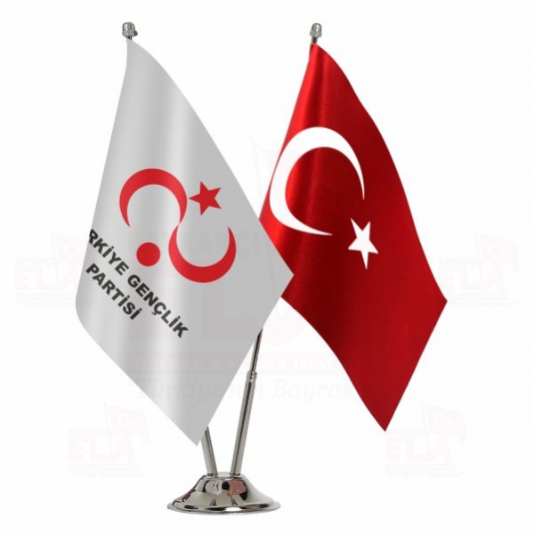 Trkiye Genlik Partisi 2 li Masa Bayra