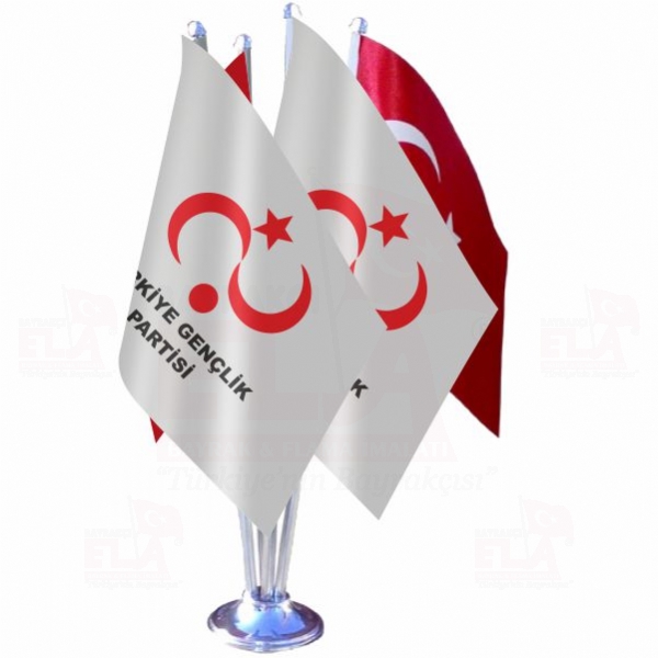 Trkiye Genlik Partisi Drtl zel Masa Bayra