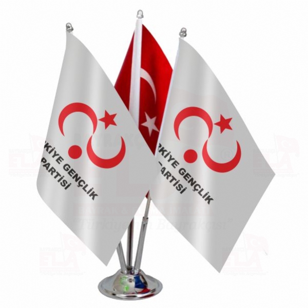 Trkiye Genlik Partisi Logolu l Masa Bayra