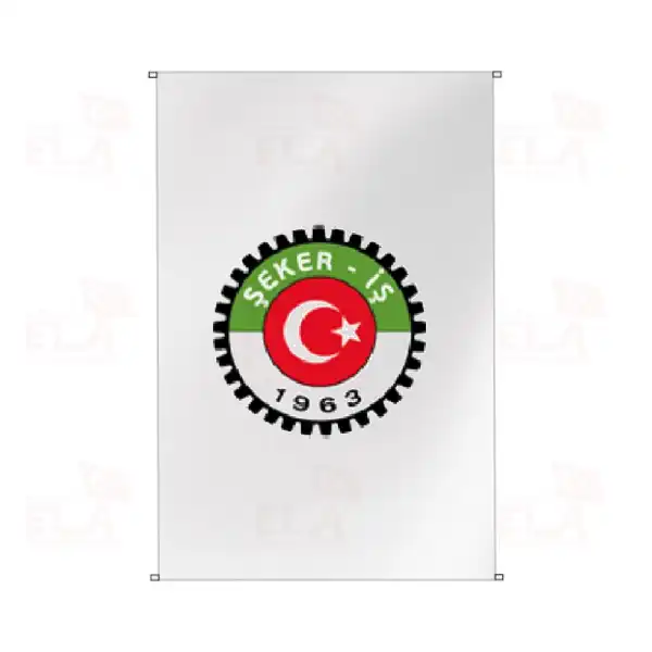 Türkiye Gıda ve şeker Sanayi İşçileri Sendikası Bina Boyu Bayraklar