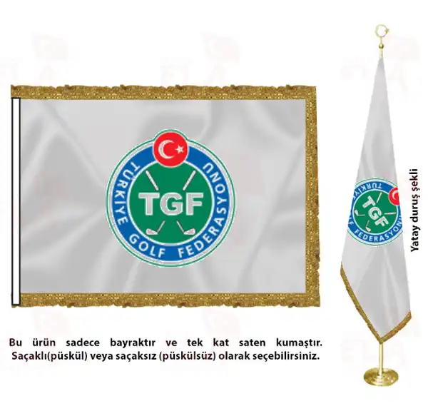 Türkiye Golf Federasyonu Saten Makam Flaması