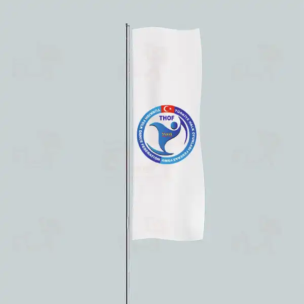 Türkiye Halk Oyunları Federasyonu Yatay Çekilen Flamalar ve Bayraklar