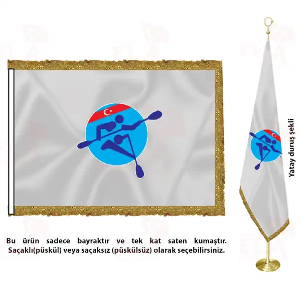 Türkiye Kano Federasyonu Saten Makam Flaması