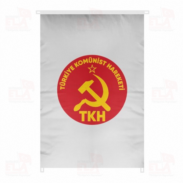 T�rkiye Kom�nist Hareketi Bina Boyu Bayraklar