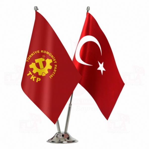 Türkiye Komünist Partisi 2 li Masa Bayrağı