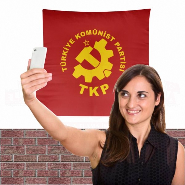 Türkiye Komünist Partisi Bez Arka Plan Manzara