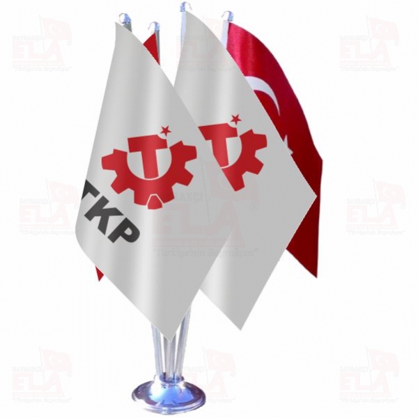 T�rkiye Kom�nist Partisi D�rtl� �zel Masa Bayra��