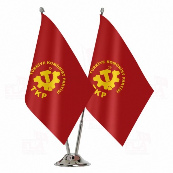 Türkiye Komünist Partisi İkili Masa Bayrağı