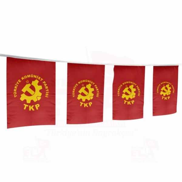 Türkiye Komünist Partisi İpe Dizili Flamalar ve Bayraklar