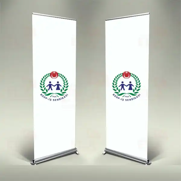 Trkiye Kooperatif Ticaret ve Bro ileri Sendikas Banner Roll Up