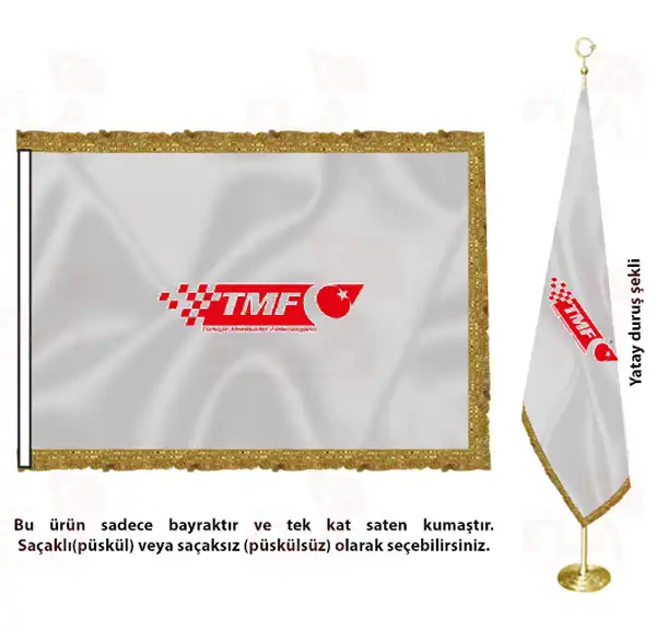 Türkiye Motosiklet Federasyonu Saten Makam Flaması