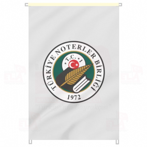 T�rkiye Noterler Birli�i Bina Boyu Bayraklar