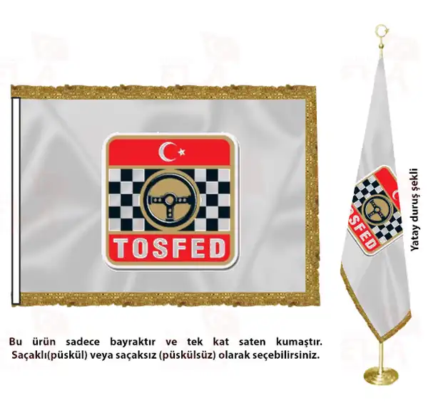 Türkiye Otomobil Sporları Federasyonu Saten Makam Flaması
