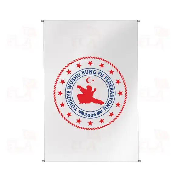 Türkiye Wushu Kung Fu Federasyonu Bina Boyu Bayraklar