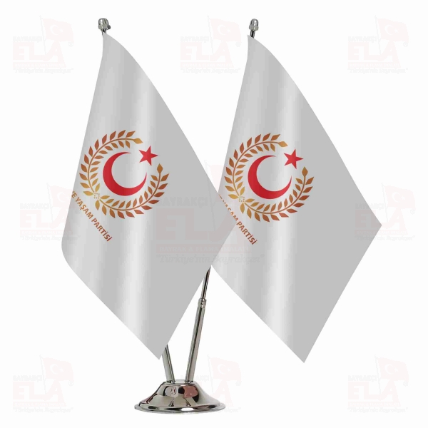 T�rkiye Ya�am Partisi �kili Masa Bayra��