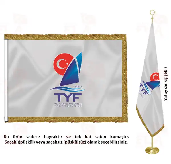 Türkiye Yelken Federasyonu Saten Makam Flaması