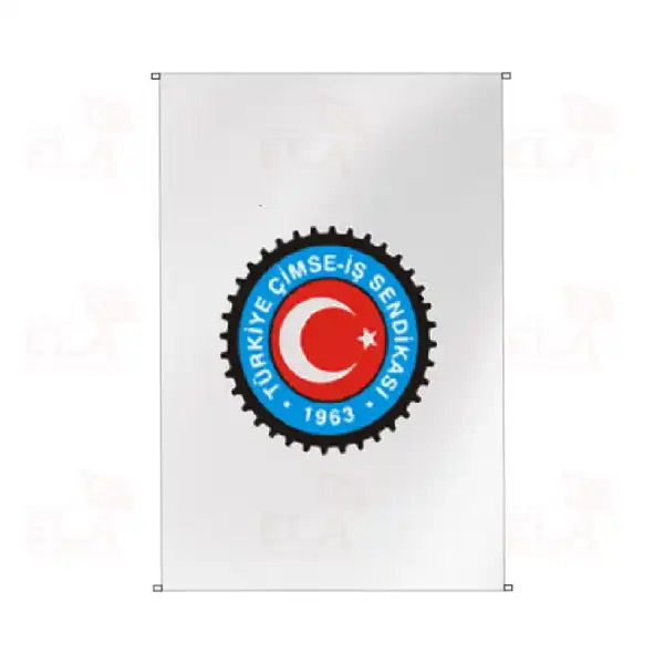 Türkiye çimse İş Sendikası Bina Boyu Bayraklar