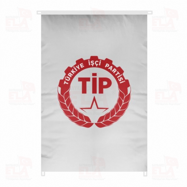 T�rkiye ���i Partisi Bina Boyu Bayraklar