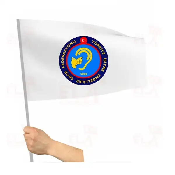 Türkiye İşitme Engelliler Spor Federasyonu Sopalı Bayrak ve Flamalar