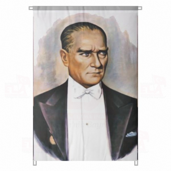 T�rkiye nin �zg�n Atat�rk Resimleri Koleksiyonu En G�zel Atat�rk Resimleri Bez Atat�rk Posteri B�y�k Atat�rk Portresi Bina Boyu Atat�rk Posterleri No 1