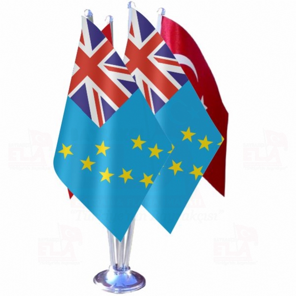 Tuvalu D�rtl� �zel Masa Bayra��