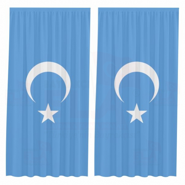 Uygur Türkleri Baskılı Güneşlik Perdeler