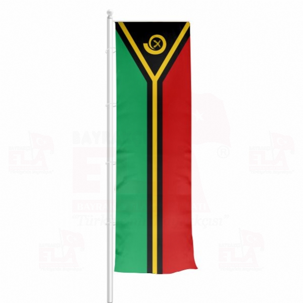 Vanuatu Yatay ekilen Flamalar ve Bayraklar