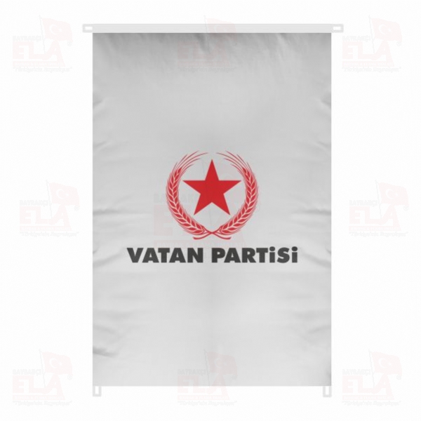 Vatan Partisi Bina Boyu Bayraklar
