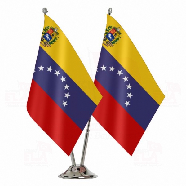 Venezuela İkili Masa Bayrağı