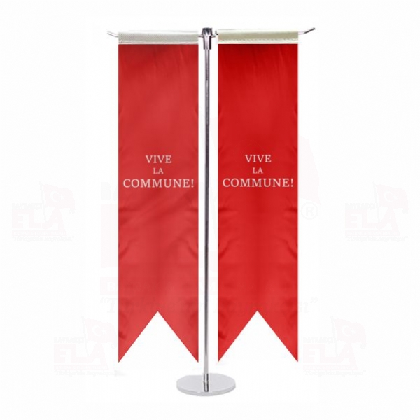 Vive la Commune T �zel Masa Bayra��