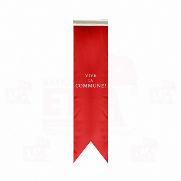 Vive la Commune �zel Logolu Masa Bayra��