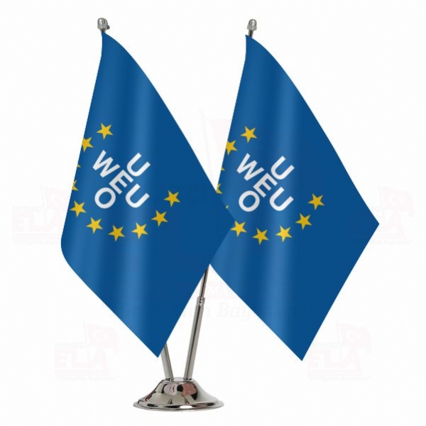 Western European Union İkili Masa Bayrağı