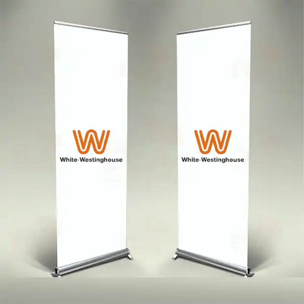 White Westinghouse Banner Roll Up