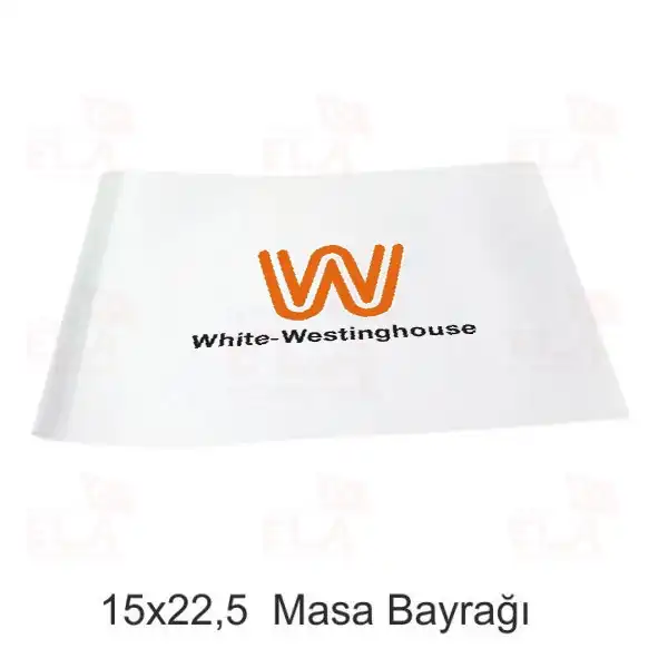 White Westinghouse Masa Bayrağı