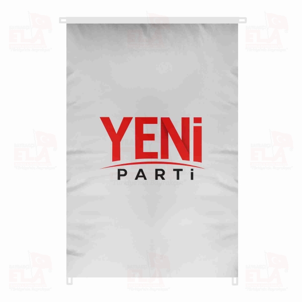 Yeni Parti Bina Boyu Bayraklar