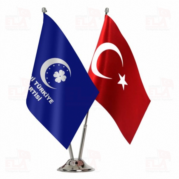 Yeni T�rkiye Partisi 2 li Masa Bayra��