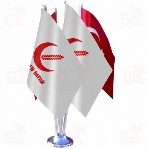 Yeniden Refah Partisi D�rtl� �zel Masa Bayra��