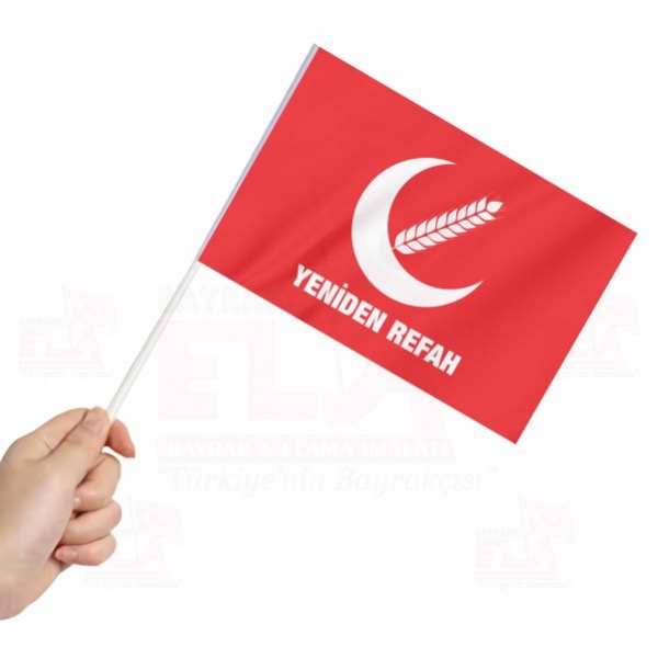 Yeniden Refah Partisi Sopalı Bayrak ve Flamalar