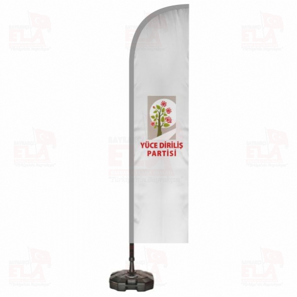 Y�ce Dirili� Partisi Plaj Bayra�� ve Yelken Bayra��