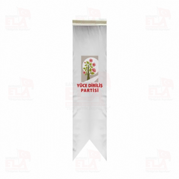 Y�ce Dirili� Partisi �zel Logolu Masa Bayra��