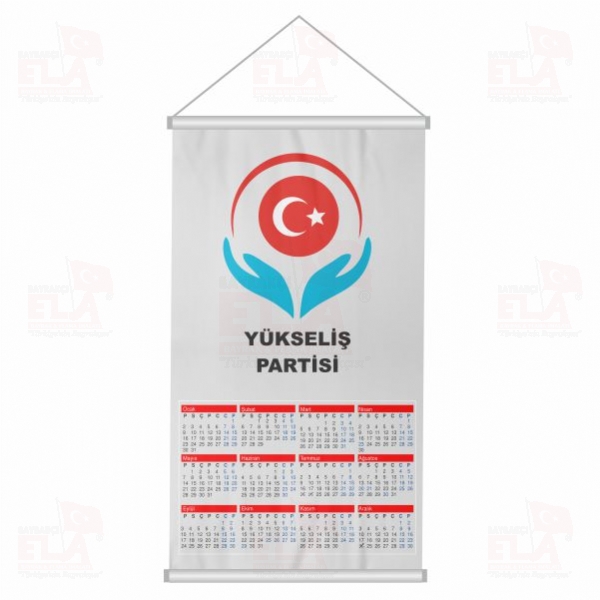 Y�kseli� Partisi Bez Takvim Dijital Bask� Y�kseli� Partisi Duvar Takvim