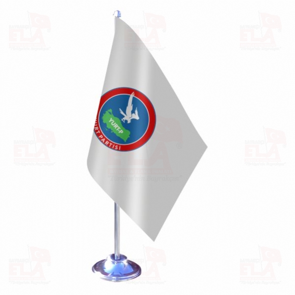 Yurt Partisi Tekli Masa Bayra��