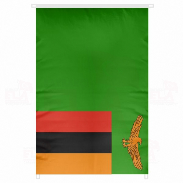 Zambiya Bina Boyu Bayraklar
