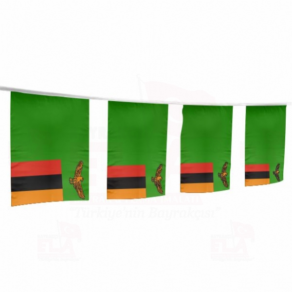 Zambiya İpe Dizili Flamalar ve Bayraklar